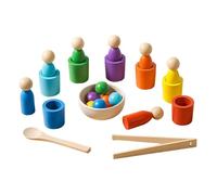 Color Sorting Toys - Educational Preschool Toy | Color Sorting Cups | Kids Boys Girls Home Nursery Kindergarten Classroom Daycare Center Family Gathering | Mõntessori Puppet Cup Sensory Stacking Game