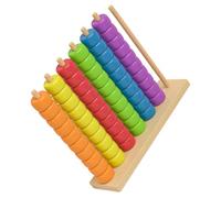 Color Sorting Toys, Ring Matching Game Set, Wooden Desktop Stacking Play with Fun Colors, Educational Play Toy for Kindergarten, Durable Color Toy with Engaging Design, Party Entertainment for Kids