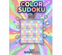 Color Sudoku Vol. 1: Easy: 101 Unique Logic Puzzles with the 4-Constraint Color Rule - Brain Games for Adults and Teens - 8.5" x 11" Large Format (TheFlyingPuzzle Color Sudoku)