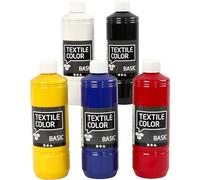 Color textil, colores primarios, 5 x 500 ml