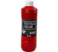 Color textil, rojo, 500 ml