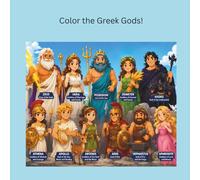 Color the Greek Gods!: Amazing Greek Gods and Goddesses Coloring Book