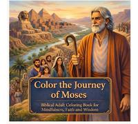 Color the Journey of Moses: Biblical Adult Coloring Book for Mindfulness, Faith and Wisdom