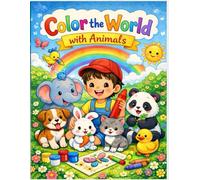 Color the World with Animals: A Joyful Coloring Adventure Books For Kids | Learn, Relax, and Color | 8.5 x 11 Inches, 52 Pages | Best gifts for Little Artists