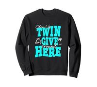 Color Turquesa Chin Up Twin Turquesa Gráfico Sudadera