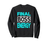 Color Turquesa Final-Boss-Energy Gráfico Turquesa Sudadera