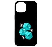 Color Turquesa Lucky Heart Turquoise Graphic Carcasa para iPhone 15