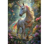 Color Unicornio Puzzle 5000 Piezas, Rompecabezas Adultos Puzzle, Desafiante Puzzles de Decoración Juego de, Entretenimiento Juego Educativo para Toda la Familia, para Regalo Decoración DX0YL7-215