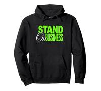 Color Verde Stand On Business Green Graphic Sudadera con Capucha