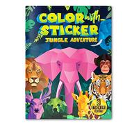 Color with sticker Jungle Adventure