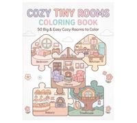 Color Your Cozy Corner: 55 Easy Coloring Pages for Kids Ages 5-8 | Cute Animal Friends, Cozy Spaces & Creative Adventures