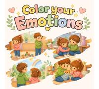 Color Your Emotions: 30 Simple & Cozy Coloring Pages Featuring Siblings, Big Feelings & Gentle Moments - Helps Kids Understand, Express & Manage Emotions in a Creative Way