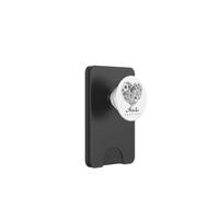 Color Your Own Floral Heart Positive Art Quotes PopSockets PopWallet para MagSafe