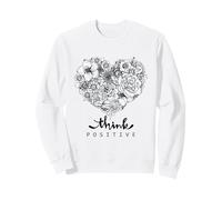 Color Your Own Floral Heart Positive Art Quotes Sudadera
