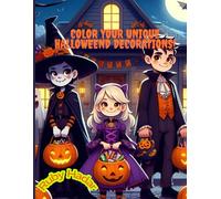 Color your unique Halloween decorations: Make your own Halloween decorations, personalizing them to your liking, then cut out the decorations and stick them in your room!