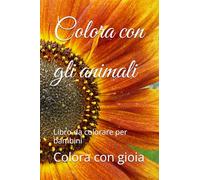 Colora con gli animali: Libro da colorare per bambini