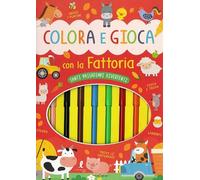 Colora e gioca con la fattoria. Con 8 pennarelli (Kids)