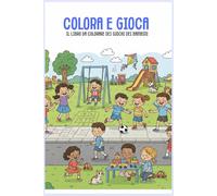 Colora e gioca il libro da colorare dei giochi dei bambini