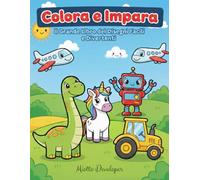 Colora e impara: Il Grande Libro dei Disegni Facili e Divertenti