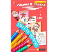 Colora il Natale: 4 libri in 1 a tema natalizio per tutti i bambini