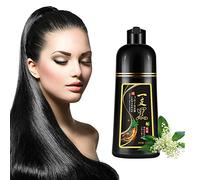 Coloración Capilar Instantánea Herbal Natural 500ml, 3 en 1 Shampoo Negro para Hombres y Mujeres, para Cabello Blanco