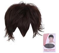 Coloración de cabello único pelo rizado cabeza completa para Halloween mostrar una pequeña cara hacia el este para personalizar