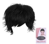 Coloración de cabello único pelo rizado cabeza completa para Halloween mostrar una pequeña cara hacia el este para personalizar