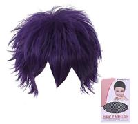 Coloración de cabello único pelo rizado cabeza completa para Halloween mostrar una pequeña cara hacia el este para personalizar