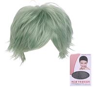 Coloración de cabello único pelo rizado cabeza completa para Halloween mostrar una pequeña cara hacia el este para personalizar