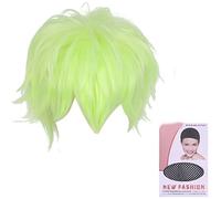 Coloración de cabello único pelo rizado cabeza completa para Halloween mostrar una pequeña cara hacia el este para personalizar