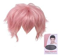 Coloración de cabello único pelo rizado cabeza completa para Halloween mostrar una pequeña cara hacia el este para personalizar