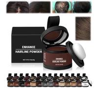 Coloración para el cabello Veinsgrain,Cobertura de raíces Veinsgrain,Sombra en polvo para la línea del cabello,Mejora la línea del cabello en polvo para mujeres y hombres (09 Castaño avellana, 1)