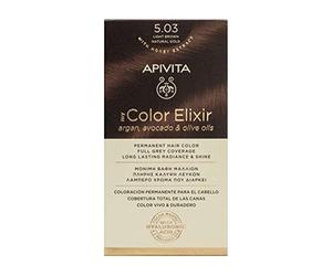 Coloración permanente 5.03 marrón claro natural dorado My Color Elixir Apivita