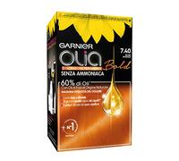 Coloración permanente y decoloración Garnier Olia 7.4 Rame Intenso