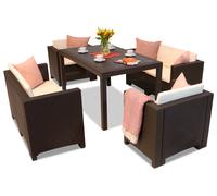 Colorado Apetito 6 set mimbre marron Bica