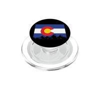 Colorado Bandera Montañas Montañas Rocosas Golden Boulder Denver PopSockets PopGrip para MagSafe