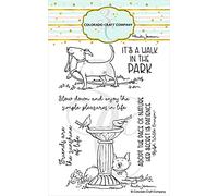 Colorado Craft Company Colorado - Sello transparente, fotopolímero, Birdbath Friends, de Anita Jeram