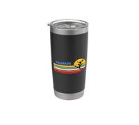 Colorado Esquí Esquí Estaciones de esquí Retro Sun Vintage Sunset Vaso térmico de acero inoxidable de doble pared