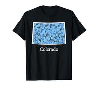 Colorado Forget Me Not Flower Floral State Camiseta