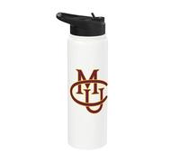 Colorado Mesa University Mavericks Interlocking CMU Stainless Steel Insulated Water Bottle