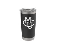 Colorado Mesa University Mavericks Interlocking CMU Vaso térmico de acero inoxidable de doble pared