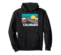 Colorado Montaña Puesta de Sol Sudadera con Capucha