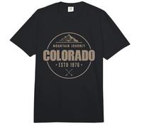 Colorado Mountain Journey Estd 1876 Estados Unidos América Comfort Colors Adult Heavyweight T-Shirt