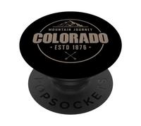 Colorado Mountain Journey Estd 1876 Estados Unidos América PopSockets PopGrip Adhesivo