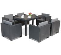 Colorado Premium 6 conjunto mimbre antracita Bica