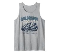 Colorado! Retro Boulder Flatirons Vintage Style 80s Camiseta sin Mangas