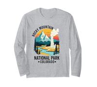 Colorado Rocky Mountain National Park Souvenir Hombres Mujeres Manga Larga