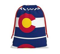 Colorado State Flag - Bolsas de regalo con cordón para fiestas, bolsas especiales para caramelos, regalos de boda, Navidad