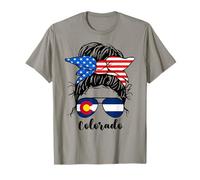 Colorado State Flag - Gafas de sol desordenadas para mamá y niña Camiseta
