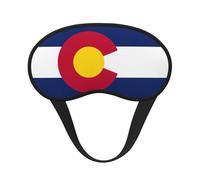 Colorado State Flag Print - Antifaz para dormir unisex con diseño de bandera del estado de Colorado, cómodo antifaz para viajes, meditación, sueño, viajes